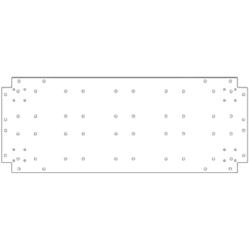 Placa de fundo aço galvanizado 40 x 100 cm
