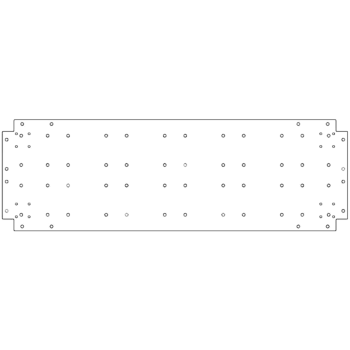 Placa de fundo aço galvanizado 40 x 120 cm