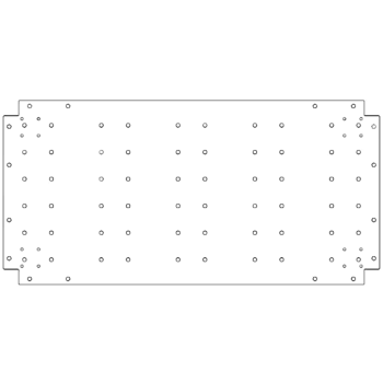 Placa de fundo aço galvanizado 50 x 100 cm