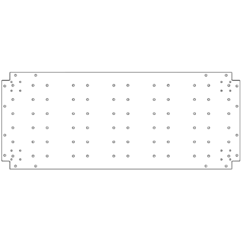 Placa de fundo aço galvanizado 50 x 120 cm
