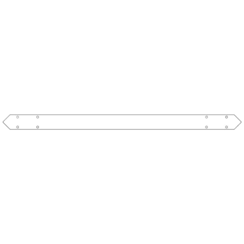 conector da Placa de fundo aço galvanizado 120 cm