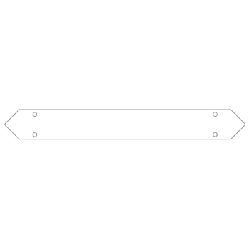 conector da Placa de fundo aço galvanizado 60 cm