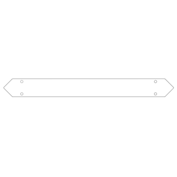 conector da Placa de fundo aço galvanizado 70 cm