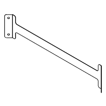 Suporte de acoplamento aço galvanizado 70 cm