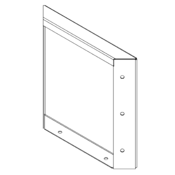 painel Aço revestido a pó 30 x 30 cm
