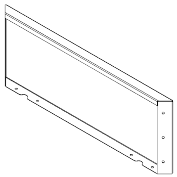 painel Aço revestido a pó 30 x 80 cm