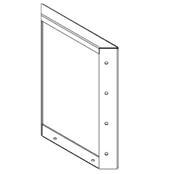 painel Aço revestido a pó 40 x 30 cm