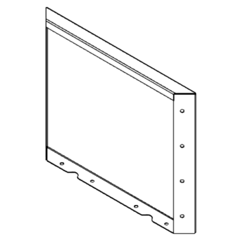 painel Aço revestido a pó 40 x 50 cm