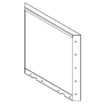 Painel aço corten 50 x 50 cm