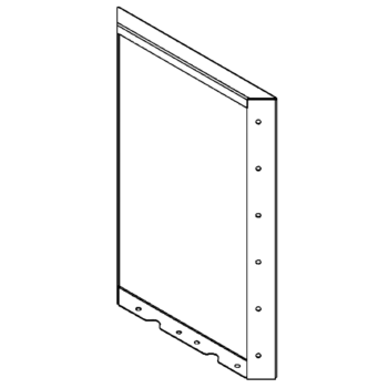 Painel aço corten 60 x 40 cm