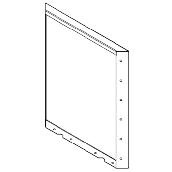 Painel aço corten 60 x 50 cm