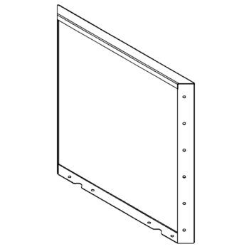 painel Aço revestido a pó 60 x 60 cm