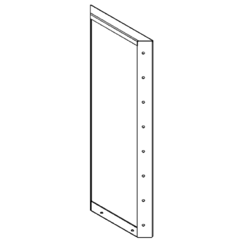 painel Aço revestido a pó 80 x 30 cm