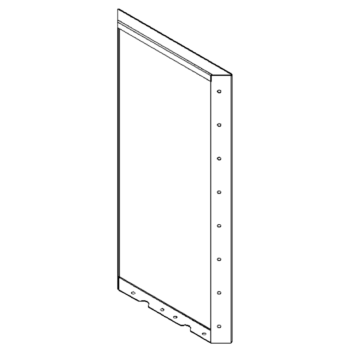 painel Aço revestido a pó 80 x 40 cm