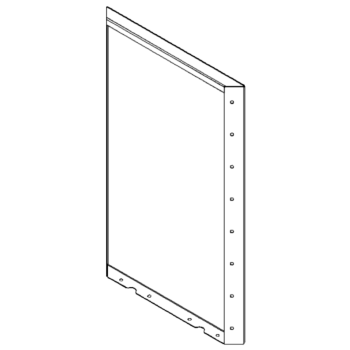 painel Aço revestido a pó 80 x 50 cm