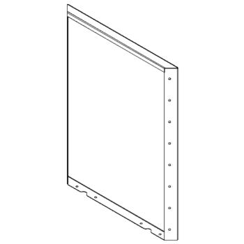 Painel aço corten 80 x 60 cm