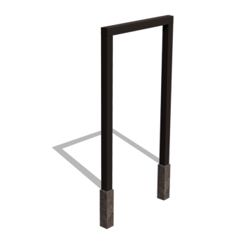 Pérgola reta em aço com revestimento em pó 150 cm