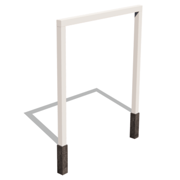 Pérgola reta em aço com revestimento em pó 250 cm