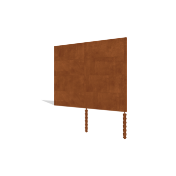 Vedação em aço corten H4 conjunto 252 cm