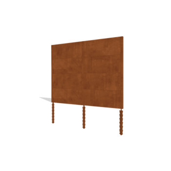 Vedação em aço corten H4 conjunto completo 258 cm