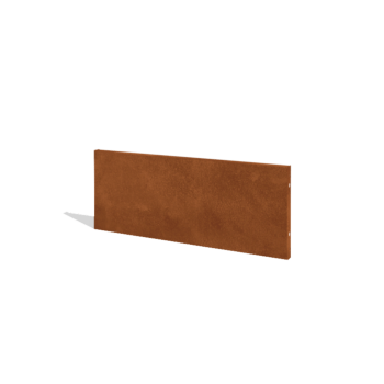 Vedação em aço corten H painel 120 x 47,5 cm