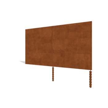 Vedação em aço corten H3 conjunto 372 cm