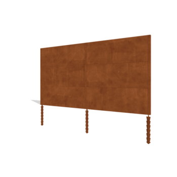 Vedação em aço corten H3 conjunto completo 378 cm