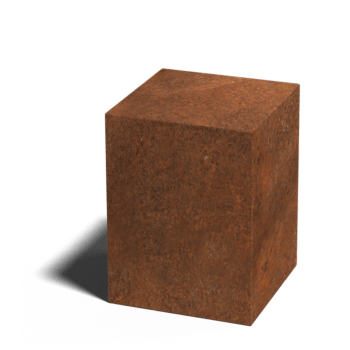 Pedestal em aço corten Ohio 30 x 30 x 40 cm