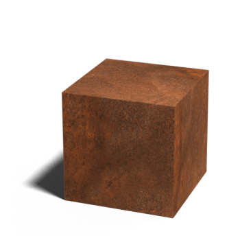 Pedestal em aço corten Ohio 40 x 40 x 40 cm