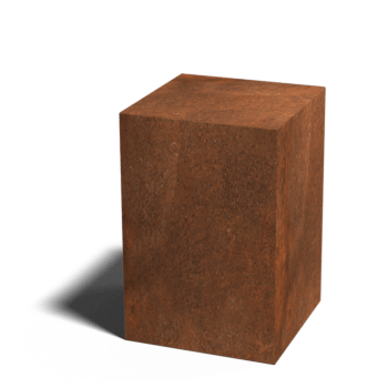 Pedestal em aço corten Ohio 40 x 40 x 60 cm