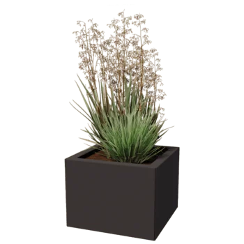 Floreira em aço - Quadrado - 40 x 40 cm