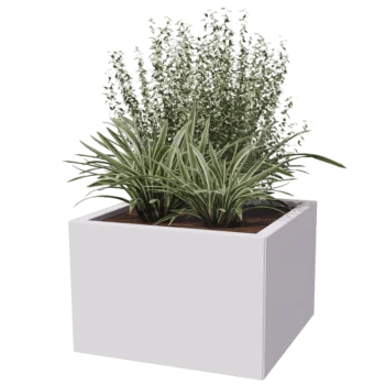 Floreira em aço - Quadrado - 60 x 60 cm