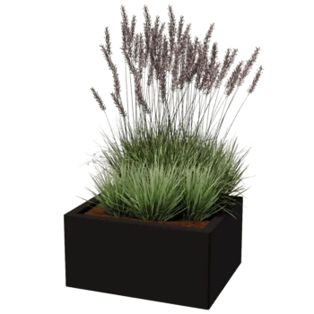 Floreira em aço - Retângulo - 50 x 60 cm