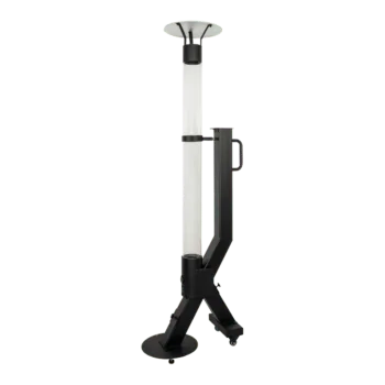 Aquecedor a pellets de Exterior - Rocket - Preto