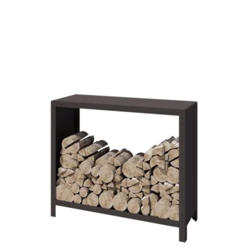 Abrigo para lenha em aço - Indiana - 120 x 40 x 100 cm - RAL7016 fosco (cinzento antracite)