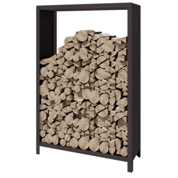 Abrigo para lenha em aço - Indiana - 120 x 40 x 180 cm - Outra cor RAL