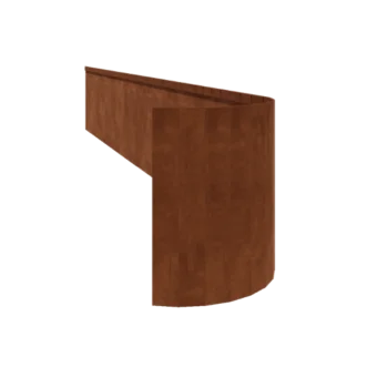 Bordadura em aço corten - Achatada FLEX - Altura 45 cm - 150 cm