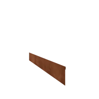 Bordadura em aço corten - Achatada - Altura 13 cm - 150 cm
