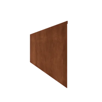 Bordadura em aço corten - Achatada - Altura 45 cm - 240 cm