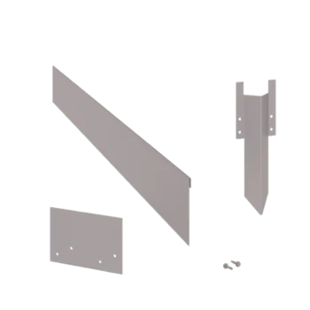 Bordadura em aço galvanizado - Achatada - Altura 13 cm - Conjunto completo 15 metro