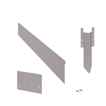 Bordadura em aço galvanizado - Achatada - Altura 13 cm - Conjunto completo 24 metro