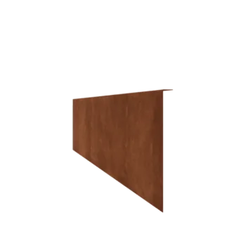 Bordadura em aço corten - Fixa - Altura 34 cm - 150 cm