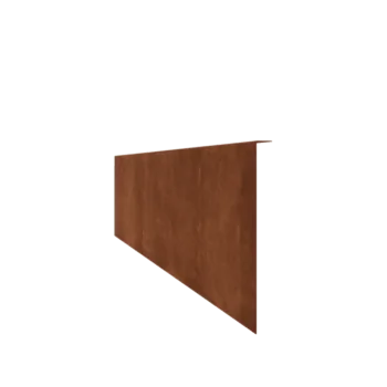 Bordadura em aço corten - Fixa - Altura 34 cm - 240 cm