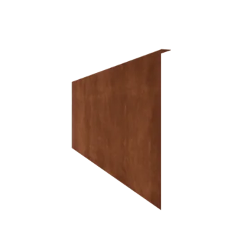 Bordadura em aço corten - Fixa - Altura 45 cm - 150 cm