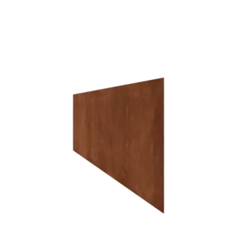 Bordadura em aço corten - Reta - Altura 37,5 cm - 150 cm