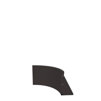 Muro de contenção em aço - Curva interna - 50 x 50 x 40 cm - RAL7016 fosco (cinzento antracite)