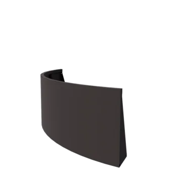 Muro de contenção em aço - Curva externa - 150 x 150 x 60 cm - Outra cor RAL