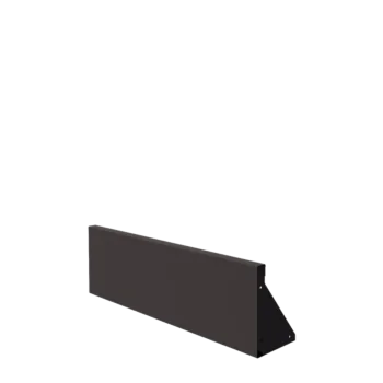 Muro de contenção em aço - Reto - 100 x 30 cm - Outra cor RAL