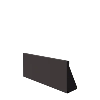 Muro de contenção em aço - Reto - 100 x 40 cm - RAL7016 fosco (cinzento antracite)