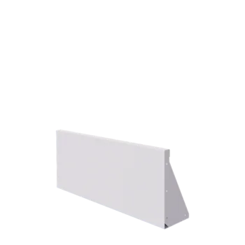 Muro de contenção em aço - Reto - 100 x 40 cm - RAL9010 fosco (branco)